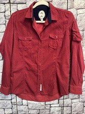 Ganesh Hemd Gr.38,M ,Damen,Langarm,Velvet,Feinkord,10B44 Weinrot Muster Weich