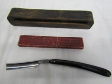 altes Rasiermesser Streichriemen Emil Jansen Wald-Solingen Abziehleder Barbier