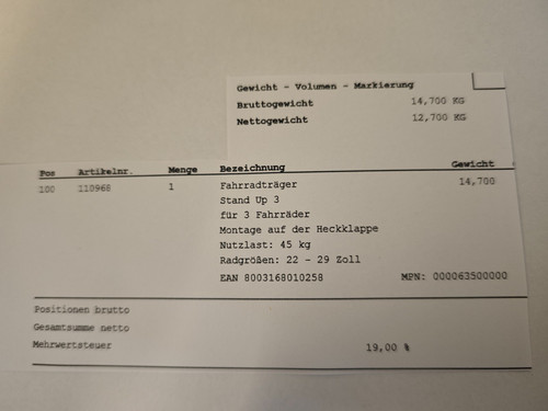 Fahrradträger heckklappe für - fahrradträger,