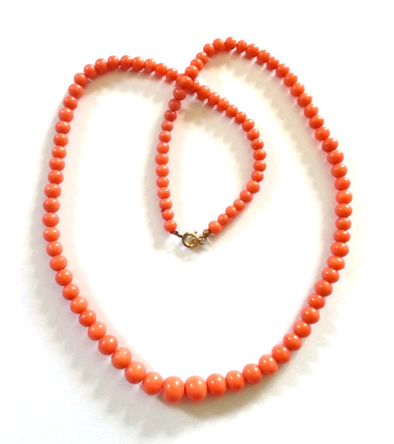 Antike kette aus lachsfarbenen - kette,