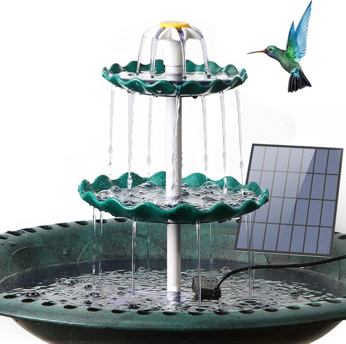 Vogeltränke set solarbrunnen - vogeltränke,