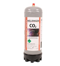 CO2 Einwegflasche 2 L (1,3kg) Schutzgas Schweißgas für MAG-Schweißen, Aquaristik