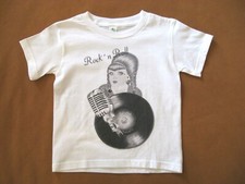 neues Shirt T-Shirt mit Rock ´n Roll - Motiv Gr. 98  für Mädchen oder Jungen