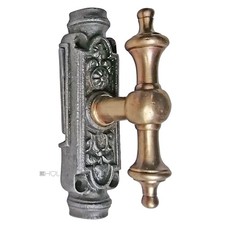 Basküle Fenstergetriebe antik AP Fensterolive Kugel alt Links Einreiber