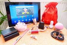 wie NEU Sony Xperia Z2 16GB l XXL SET PINK l 10Zoll FullHD l Android Tab Rosa