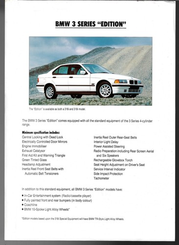 Bmw 3er edition - bmw,
