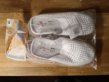 Pro Pedo Clogs Weiß Gr. 41 Leder Fussbett