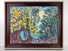 Abstraktes Öl-Gemälde von Christel Poll (1914 Bielefeld - 1992 ebenda), Berlin