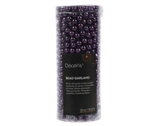 10m Perlenkette 8mm Perlenband Girlande Weihnachtsbaumdeko Hochzeit Karneval