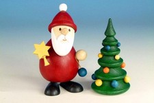 Holzfigur  Weihnachtsmann mit