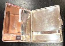 1982er Zigarettenetui Silber