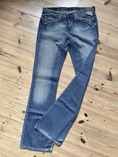 Replay WV451 Damen Blue Jeans Stretch W27/L34 low waist slim fit flare leg