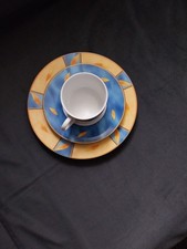 flirt by ritzenhoff breker YELLOW LEAVES 2x Kaffeegedeck 6teile Porzellan Teller