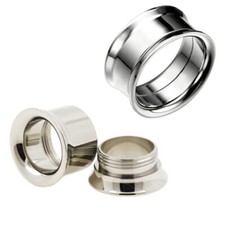 Stahl Flesh Tunnel Ohr