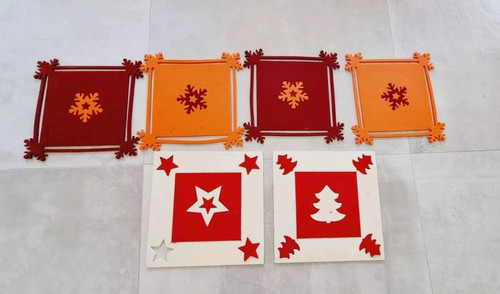 Platzset weihnachten winter - 6x,