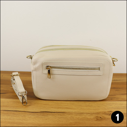 Bauchtasche leder damen gold - bauchtasche,
