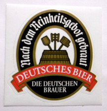 Werbe-Aufkleber Deutsches Bier