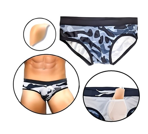 Herren badehose push mit 3d - herren,