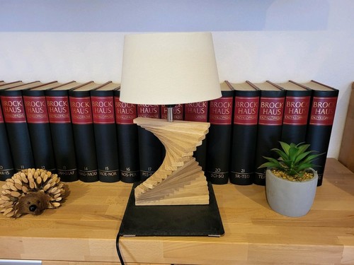 Tisch lampe buche eiche holz - tisch,