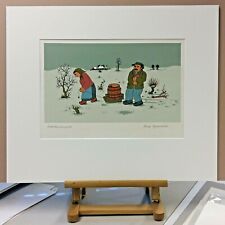 Josip GENERALIC (1936-2004) NAIVE KUNST Orig. Farbserigraphie : Winterszene 2/3