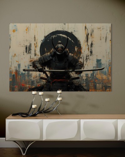 Leinwand bild samurai krieger - bild,