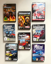 PC Computer Spiele Feuerwehr Rettung Polizei Emergency  Konvolut Sammlung