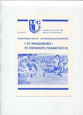 Programme magdeburg fc - magdeburg,