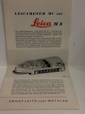 #A0414-Leicameter MC zur Leica M3 Broschüre, Prospekt, Infoblat