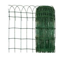 Garten Ziergeflecht Grün Maschenweite 15x9cm | 4Größen Beetbegrenzung Ziergitter