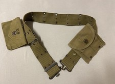 Original US WW2 Gürtel, Magazin und Verbandtasche, 1943,1944