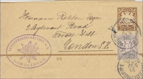 Bayern 1900 streifband vom - bayern:, 1900:
