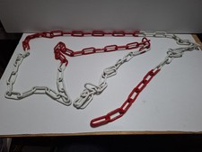 Rot Weiße Absperrkette metall Etwas Mehr Als 3 Meter