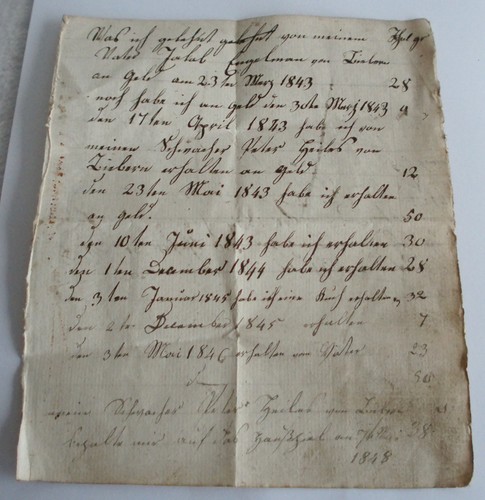 Altes schriftstück papier - schriftstück,