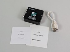 PORTHOLIC RCA auf HDMI Adapter, AV auf HDMI Konverter AV zu HDMI Adapter