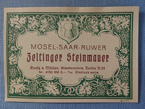 Old wine label - ,