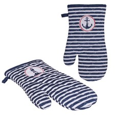 Topfhandschuh Maritim Blau