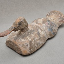 Große Antike Holz Lockente