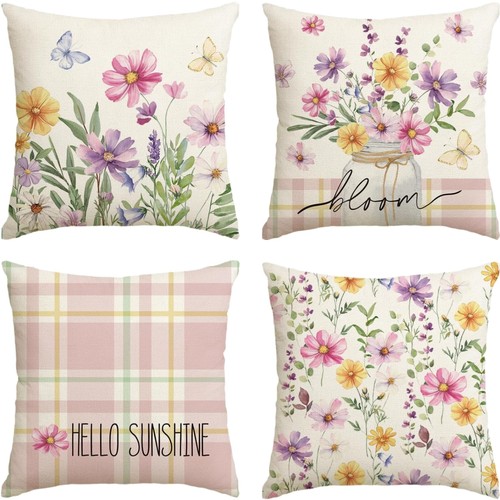 Kissenbezüge polyester blumen - polyester,