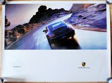 original Werbe Plakat Poster Affiche erster Porsche 996 Porsche 911 Carrera 4