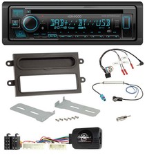 Kenwood Bluetooth DAB CD Lenkrad USB Autoradio für Renault Twingo ab 2015 grau