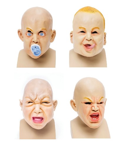 Adult baby gummi maske - gummi,