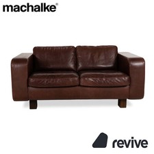 Machalke Valentino Leder Zweisitzer Braun	Sofa Couch