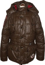 Nickelson Jacke  Gr. S  Brau  Logo  Kapuze