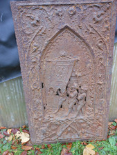 uralte Gussplatte Ofenplatte ca 1890 antik selten