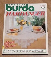 Handarbeitsheft BURDA Special HARDANGER 55 Stickereien komplett mit Mustern