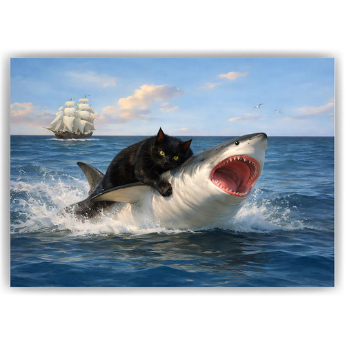 Katze hai poster - &, –