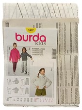 Burda Kids Schnittmuster 9482 Hoodie Hose Shorts Sweatshirt Gr. 104-164 Casual