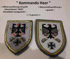" Kommando Heer  "   BW   Verbandsabzeichen Offizier + Mannschaft