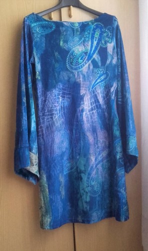 Blow kleid dress blau - up,