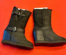 Australia Luxe Collective Stiefel Stiefeletten Schwarz Leder Wedge Gr. 41 neu